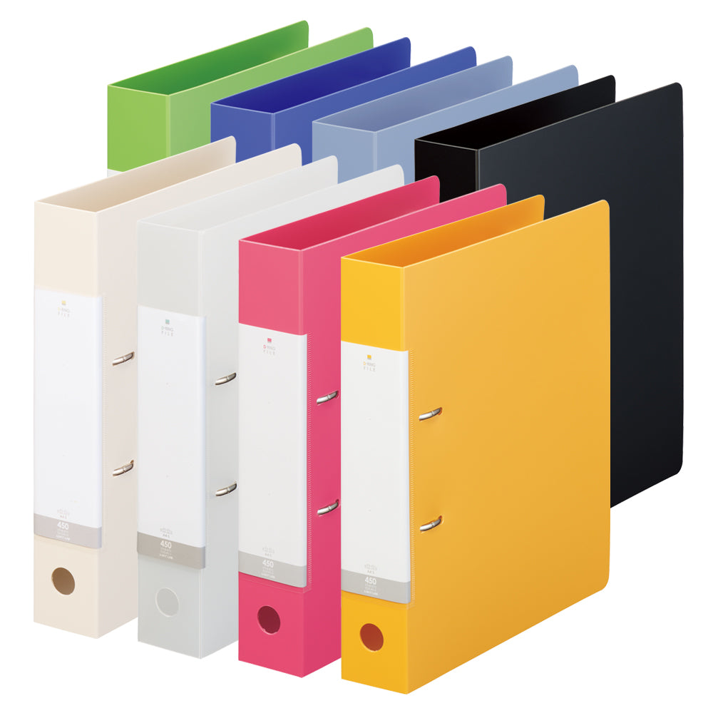 yページ リクエスト D型リングファイル A4 タテ 背幅56mm