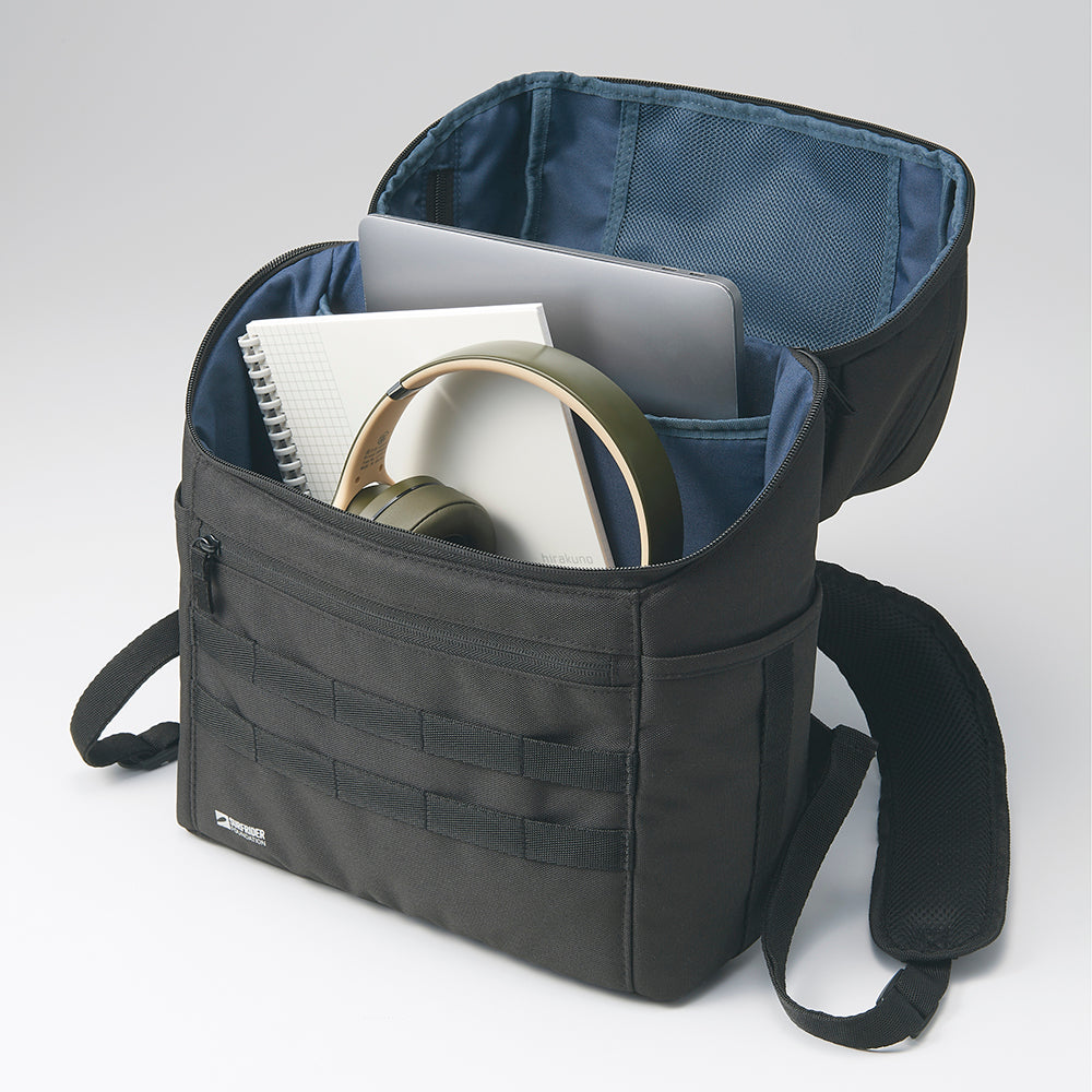 (まとめ)LIHITLAB ハードシエルバッグ(L) A775511ネイビー(×3) まとめ）LIHITLAB ハードシエルバッグ（L） A-7755-11ネイビー〔×3