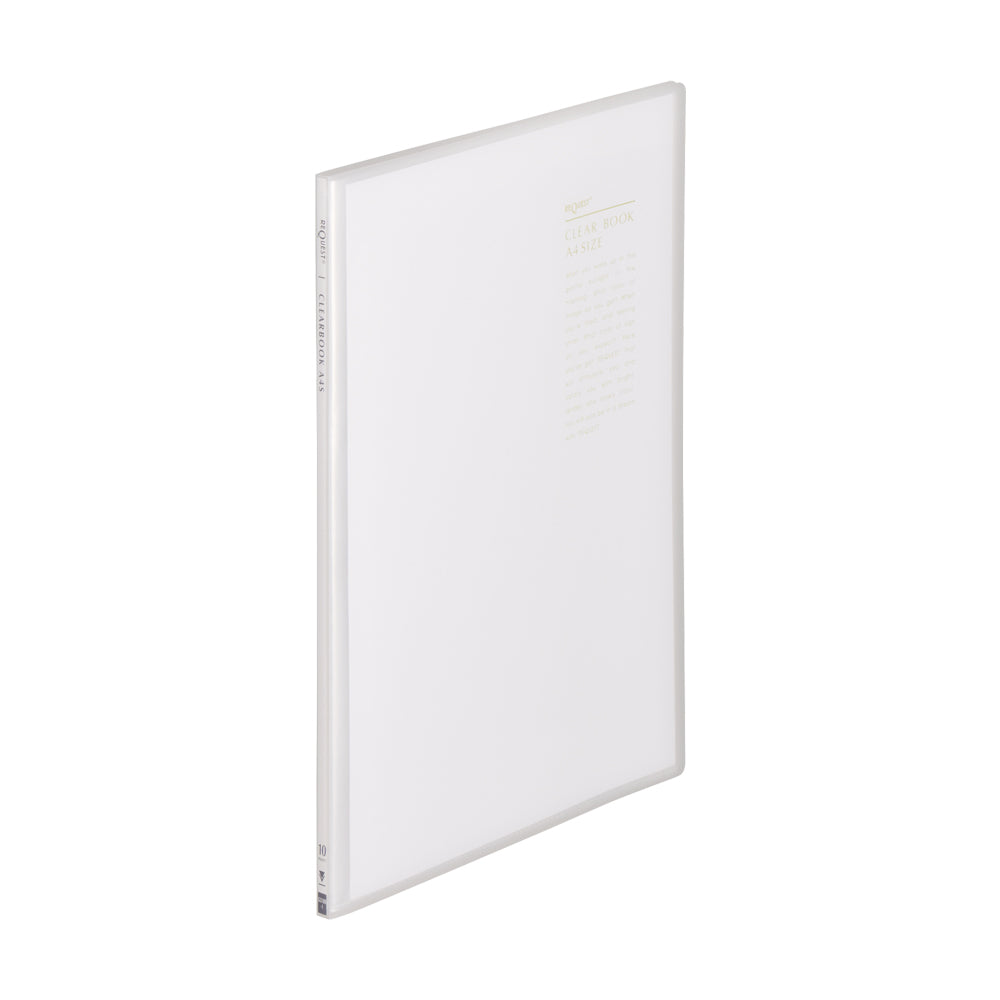 リクエスト 透明クリヤーブック A4 タテ 10P