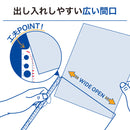 リクエスト 広い間口で出し入れしやすいクリヤーポケット　Ａ４・３０穴（生地厚０．１５ｍｍ）　超厚口・２０枚パック
