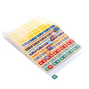 カラーナンバーラベル　Ｍ（０ー９各１袋入り）