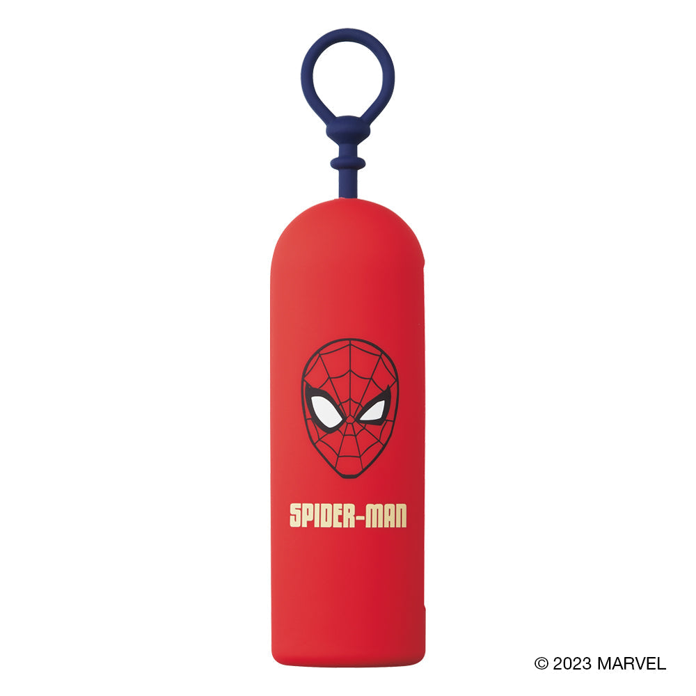 マーベル MARVEL キーケース 栃木レザー製 スパイダーマン スパイダーマンたちの横顔デザイン！ベルメゾン MARVEL「栃木