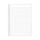 オープンリングノート・ツイストノート＜適合リーフ・横罫B罫＞（フールス紙）　Ａ５