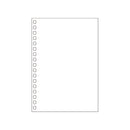 オープンリングノート・ツイストノート＜適合リーフ＞無地　Ａ６