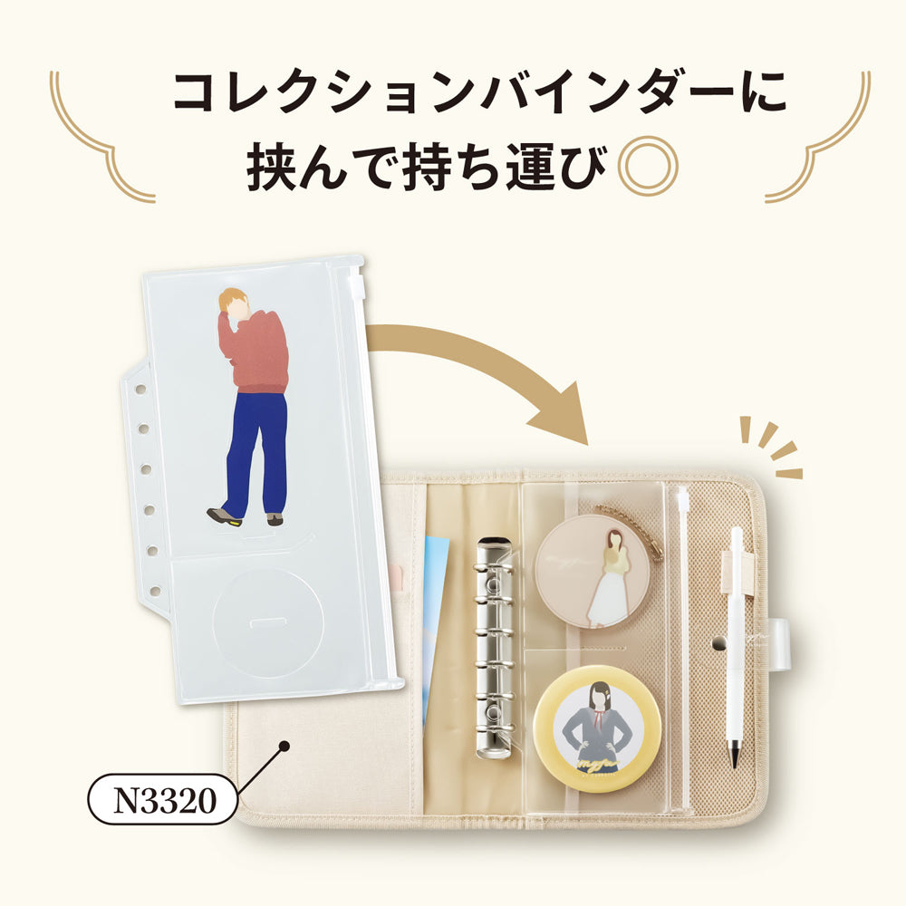 ｍｙｆａ　ファスナーポケットリフィル　２分割　アクリルスタンド用