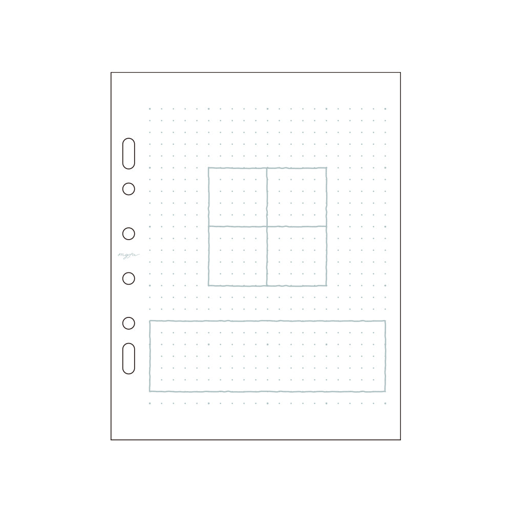 ｍｙｆａ　アレンジペーパーリフィル（ドット方眼）