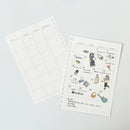 オープンリングノート＜適合リーフ＞日付フリーマンスリー　Ａ６