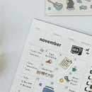 オープンリングノート＜適合リーフ＞日付フリーマンスリー　Ａ６