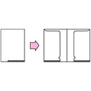 【５枚セット】クリヤーホルダー　Ｂ５（Ｂ４・２ツ折）