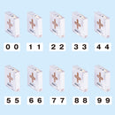 ナンバーラベル　Ｍ（ロールタイプ） (300片入り)