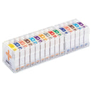 カラーかなラベル　Ｍ（ロールタイプ） 色込 組(15箱入り)