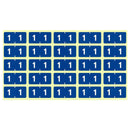 カラーナンバーラベル　Ｍ（250片入り）