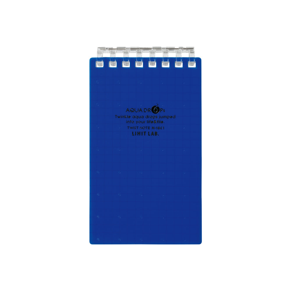 （まとめ） リヒトラブ AQUA DROPsツイストノート（メモサイズ） 125×72mm 8穴 5mm方眼罫 赤 40枚 N-1661-3 1冊 〔×30セット〕 まとめ） リヒトラブ AQUA DROPsツイストノート（メモサイズ） 125